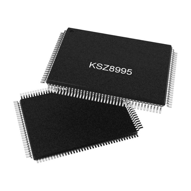 出售【Microchip】KSZ8995XA 集成式 5 端口 10/100 QoS 以太網(wǎng)交換機(jī)，支持光纖