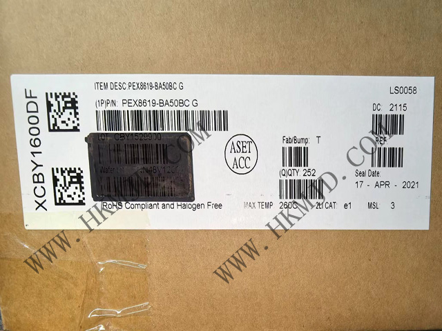 16 通道、16 端口 PEX8619-BA50BCG [Broadcom] PCI Express 交換機(jī)，19 x 19mm PBGA