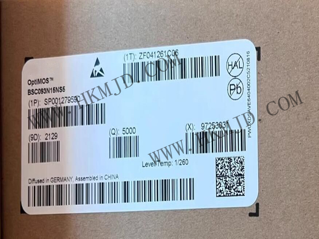 英飛凌BSC093N15NS5 OptiMOS?5 150V功率MOSFET，超低導通電阻9.3mΩ