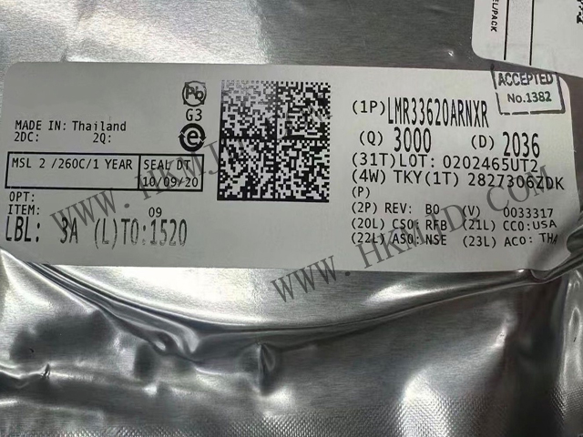 德州儀器 LMR33620ARNXR 同步降壓轉換器 | 超低 EMI，寬輸入電壓，2A 輸出